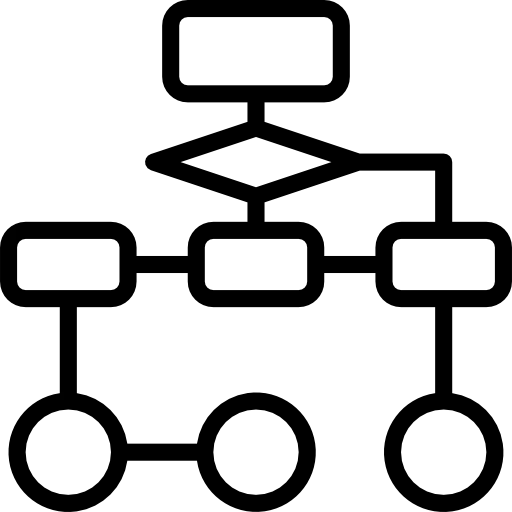 Conversion funnel flowchart illustration