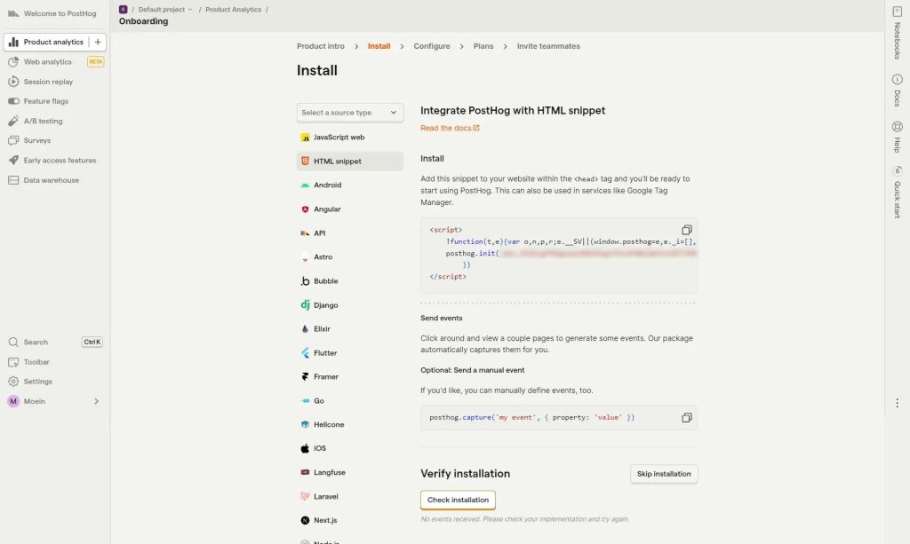 PostHog Analytics