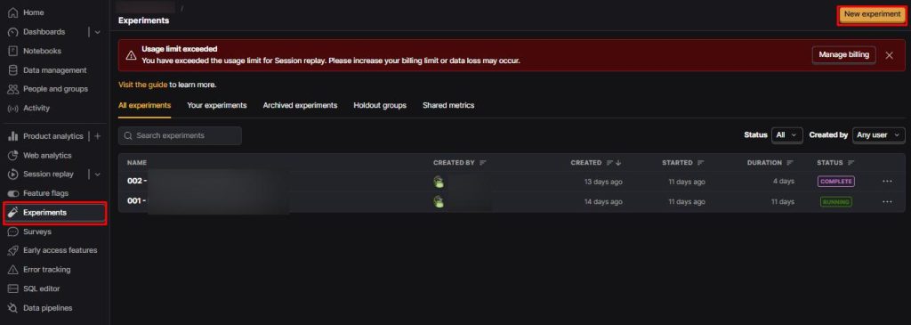 PostHog A/B test on Shopify step2-01