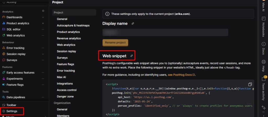 PostHog on ClickFunnels