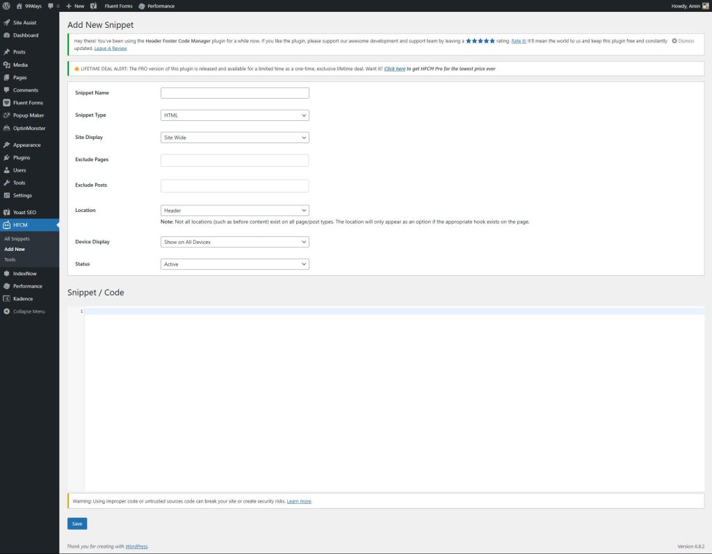 Install PostHog on WordPress