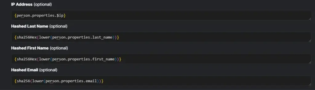 Add IP, Name, & Email Fields