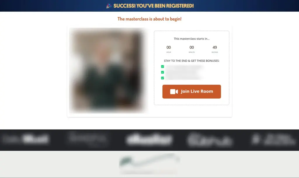 Webinar Waiting Room A/B Test