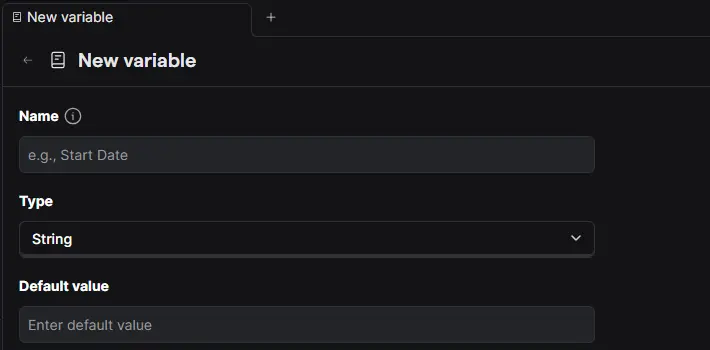 New variable